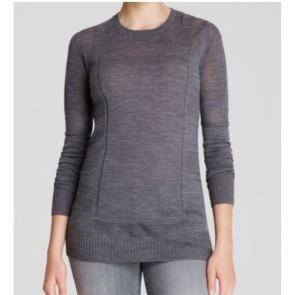 Vince Engineered Mesh CrewNeck Sweater Size Extra Small XS - Picture 2 of 8